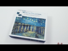 1000 টুকরা কাস্টম মুদ্রিত পাজল পাজল বিশ্ব বিখ্যাত পেইন্টিং সিরিজ