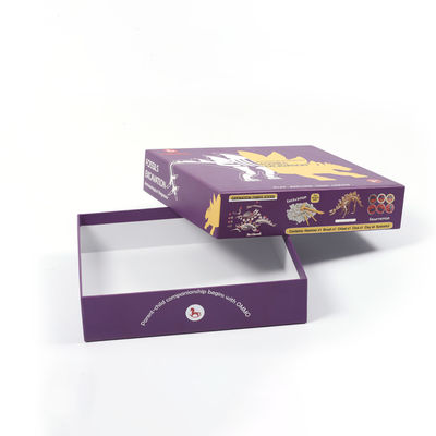 ভালো দাম এমবসড লোগো হালকা কালো কাগজ কার্ড খেলার জন্য উপহার বাক্স অনিয়মিত আকৃতি অনলাইন