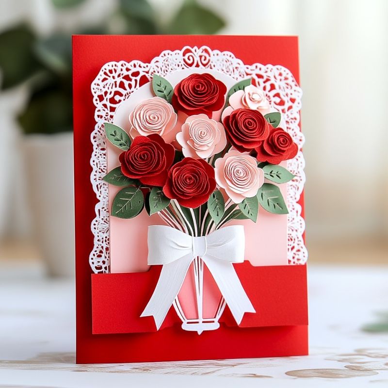 Rectangular Unique Wholesale Exquisite Kraft Paper Dry Flower Greeting Cards Envelope Included for B2B Requirements