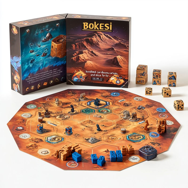 Popular Board Game Maker Wholesale Factory Entertainment Printable Board Games with Custom Theme and Hot Stamping Surface Finishing