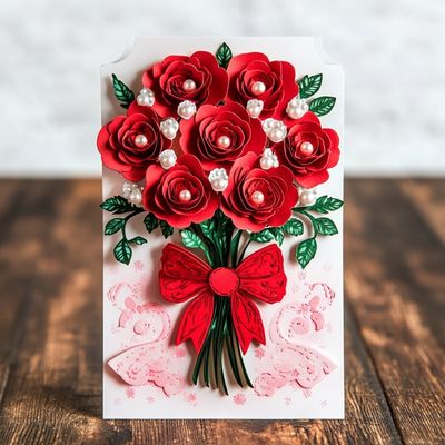 ভালো দাম B2B প্রয়োজনীয়তার জন্য অন্তর্ভুক্ত আঠালো অনন্য পাইকারি সুদর্শন ক্রাফট কাগজ শুকনো ফুলের শুভেচ্ছা কার্ড এনভেলপ অনলাইন